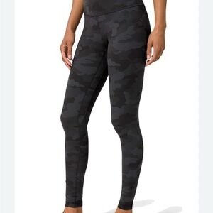Women's Black Camouflage Leggings